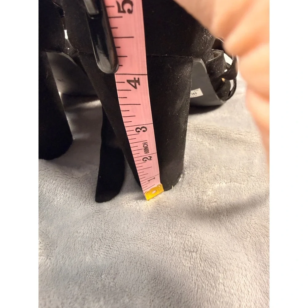 Torrid Womens Black Strappy Wrap Block Heel‎ Sandals Wide Width Size 9W